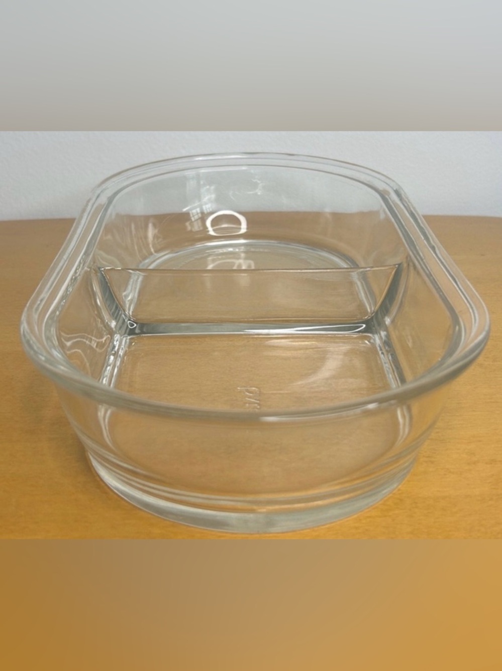 Vintage PYREX Clear Glass 2 Part
Divided dish - Picture 4 of 8